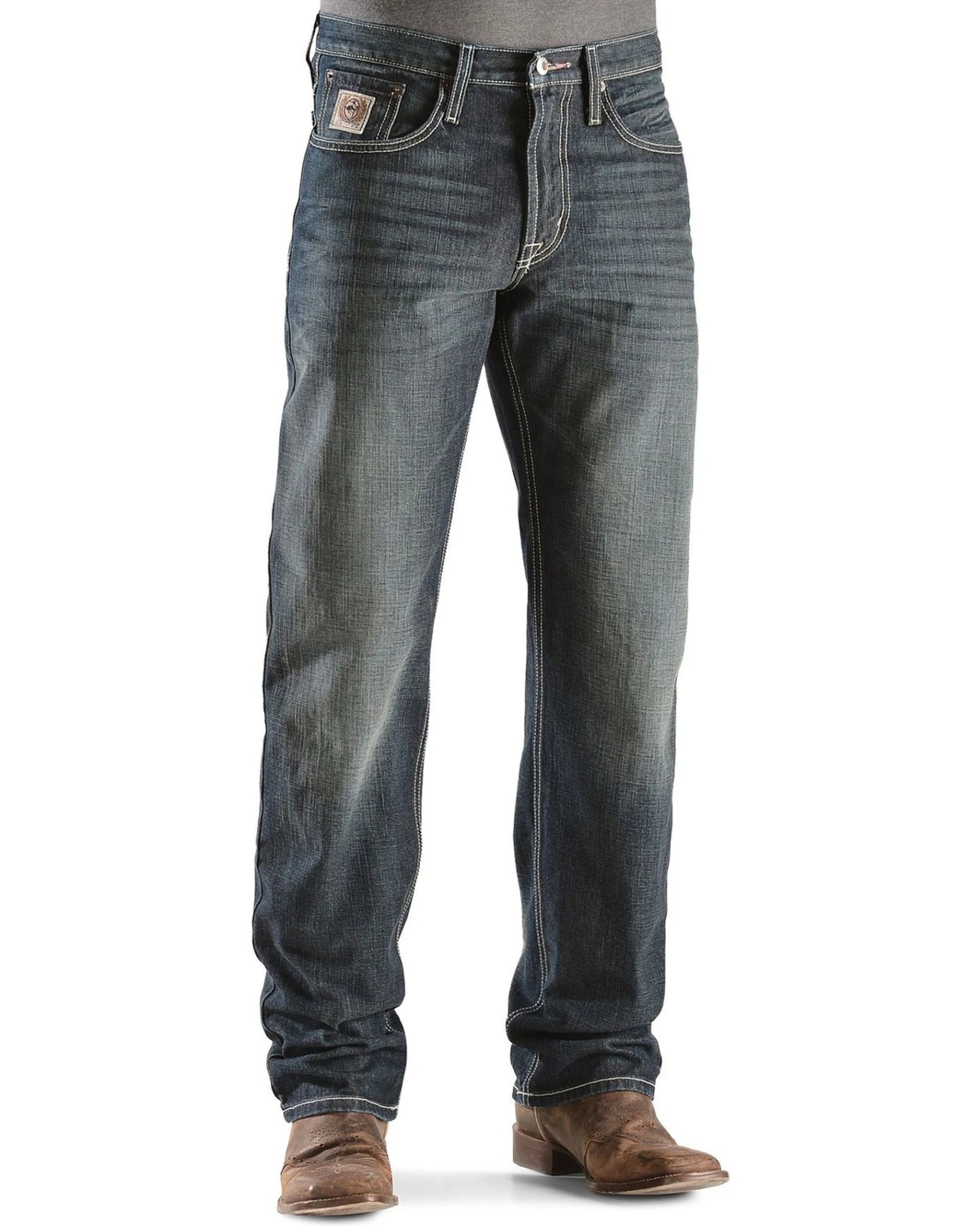 Cinch White Label Relaxed Fit Mid Rise Jeans Dark Stonewash 2 Cinch White Label Relaxed Fit Mid Rise Jeans Dark Stonewash - Image 2