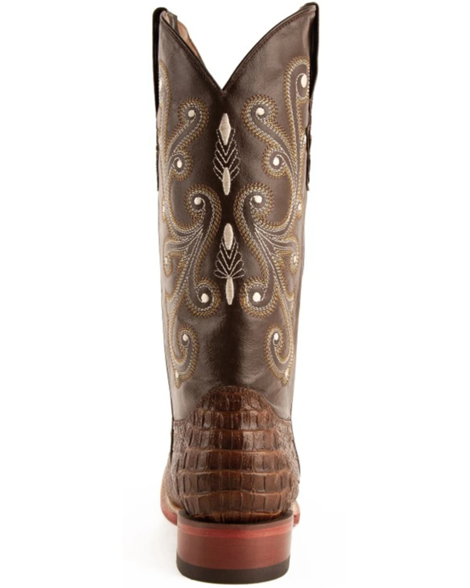 Ferrini Men's Caiman Croc Print Western Boots - Broad Square Toe 10 Ferrini Men's Caiman Croc Print Western Boots - Broad Square Toe - Image 10
