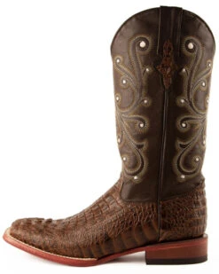 Ferrini Men's Caiman Croc Print Western Boots - Broad Square Toe 19 Ferrini Men's Caiman Croc Print Western Boots - Broad Square Toe -Western Cowboy 036G45 7059 P3