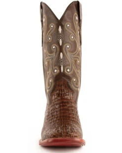 Ferrini Men's Caiman Croc Print Western Boots - Broad Square Toe 21 Ferrini Men's Caiman Croc Print Western Boots - Broad Square Toe -Western Cowboy 036G45 7059 P4