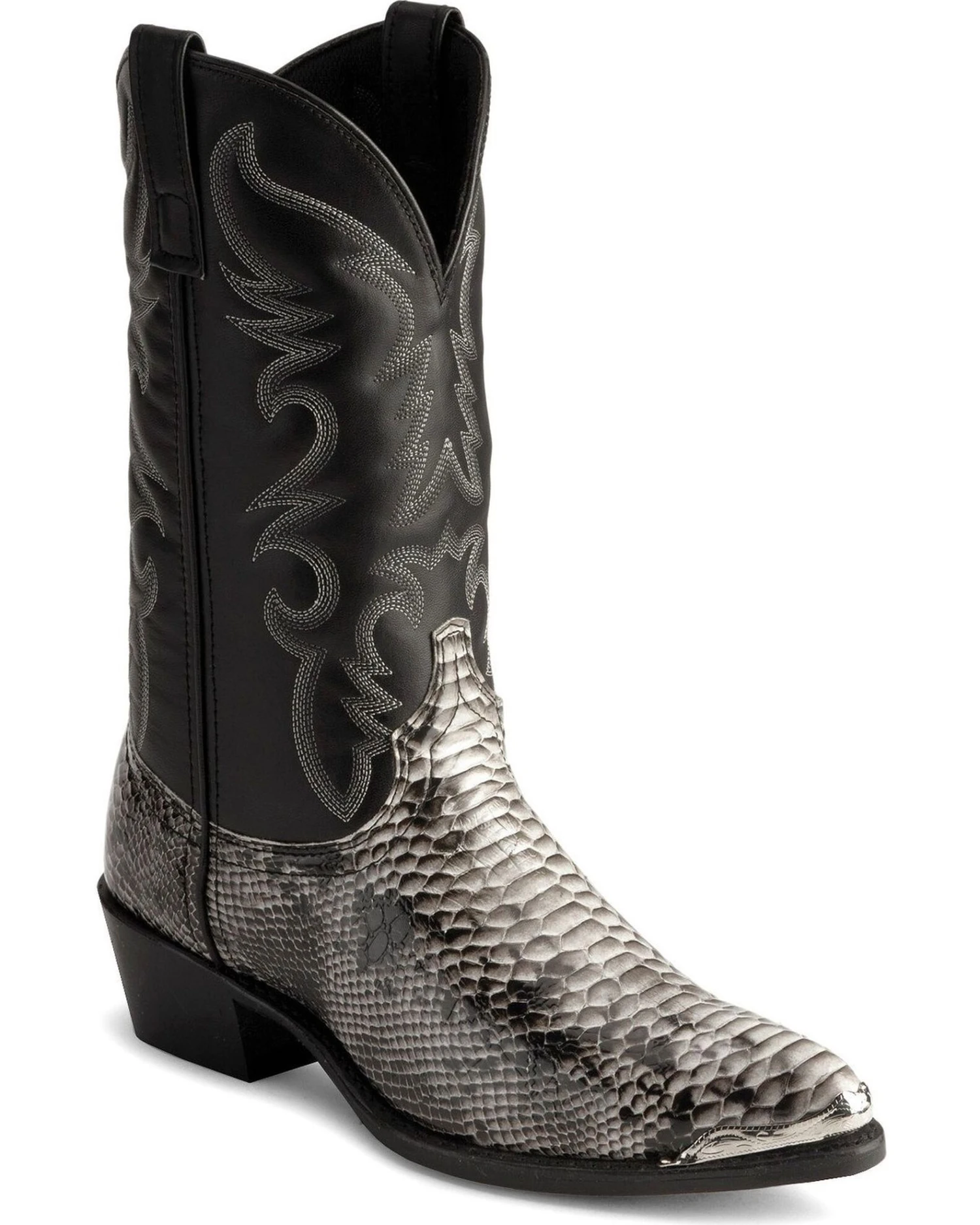 Laredo Men's Monty Snake Print Western Boots 1 Laredo Men's Monty Snake Print Western Boots