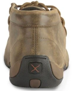 Twisted X Bomber Leather Lace-Up Driving Moccasins -Western Cowboy 038680 B1 BK