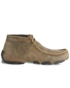 Twisted X Bomber Leather Lace-Up Driving Moccasins -Western Cowboy 038680 B1 RT