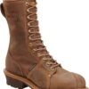 Carolina Men's 10" Waterproof Linesman Boots - Round Toe