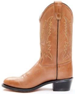 Old West Little Girls' Corona Calfskin Western Boots - Round Toe -Western Cowboy 053383 7049 P3