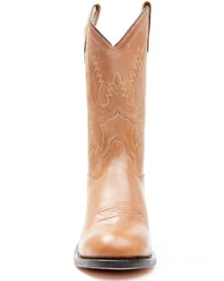 Old West Little Girls' Corona Calfskin Western Boots - Round Toe -Western Cowboy 053383 7049 P4