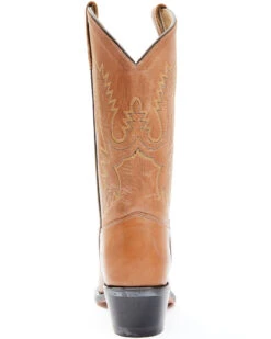 Old West Little Girls' Corona Calfskin Western Boots - Round Toe -Western Cowboy 053383 7049 P5