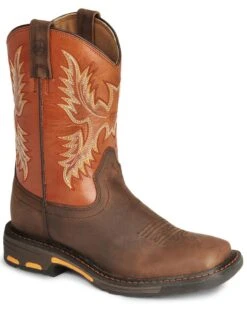 Western Cowboy 46 Ariat Boys' Earth Workhog Western Boots - Square Toe