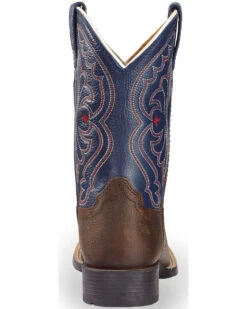 Ariat Boys' Royal Blue Quickdraw Western Boots - Square Toe -Western Cowboy 053A07 41 BK
