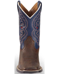 Ariat Boys' Royal Blue Quickdraw Western Boots - Square Toe -Western Cowboy 053A07 41 FT