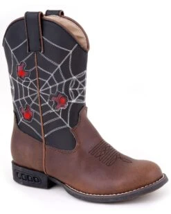 Roper Kid's Light Up Spider Web Western Boots