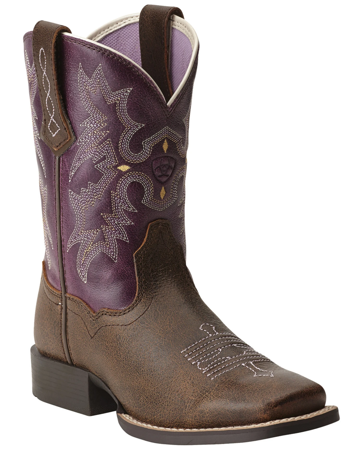 Ariat Little Girls' Tombstone Boots - Square Toe 1 Ariat Little Girls' Tombstone Boots - Square Toe