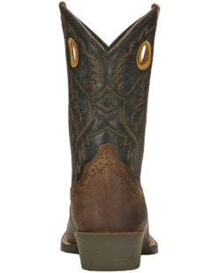 Ariat Boys' Roughstock Western Boots - Square Toe -Western Cowboy 053L88 41 BK