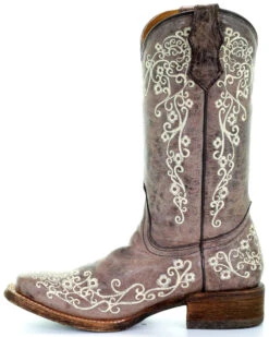 Corral Kids' Embroidered Square Toe Western Boots 9 Corral Kids' Embroidered Square Toe Western Boots -Western Cowboy 2000206394 200 LT