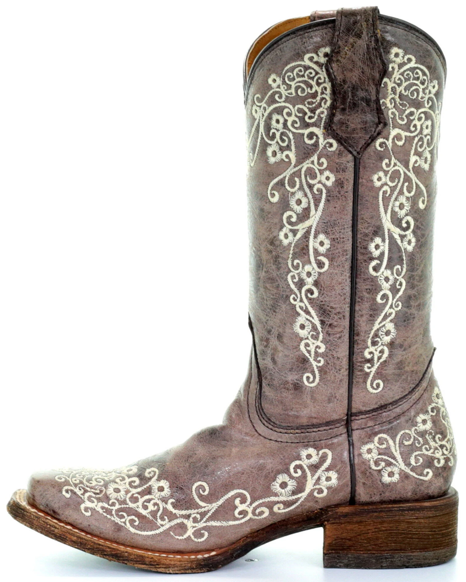 Corral Kids' Embroidered Square Toe Western Boots 3 Corral Kids' Embroidered Square Toe Western Boots - Image 3