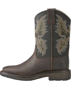 Ariat Youth Boys' Workhog Bruin Western Boots 14 Ariat Youth Boys' Workhog Bruin Western Boots -Western Cowboy 2000216414 200 LT