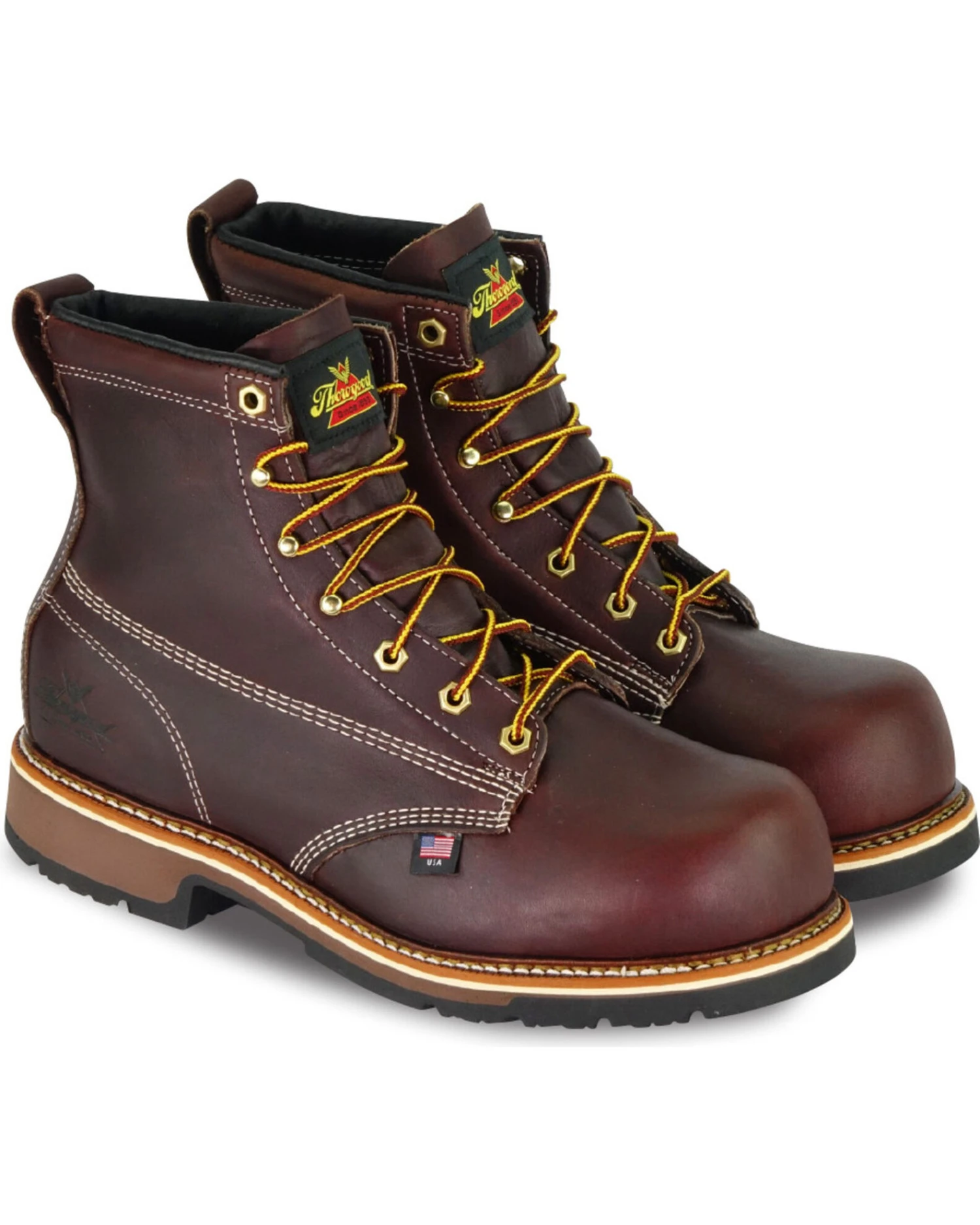 Thorogood Men's 6" Made In The USA Work Boots - Composite Toe 1 Thorogood Men's 6" Made In The USA Work Boots - Composite Toe