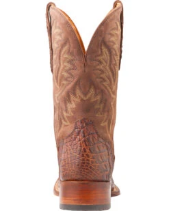 El Dorado Men's Handmade Caiman Back Brass Stockman Boots - Broad Square Toe 25 El Dorado Men's Handmade Caiman Back Brass Stockman Boots - Broad Square Toe -Western Cowboy 2000221949 221 BK