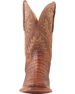 El Dorado Men's Handmade Caiman Back Brass Stockman Boots - Broad Square Toe 22 El Dorado Men's Handmade Caiman Back Brass Stockman Boots - Broad Square Toe -Western Cowboy 2000221949 221 FT
