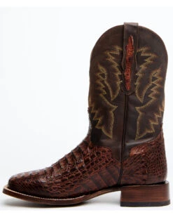 El Dorado Men's Handmade Caiman Back Brass Stockman Boots - Broad Square Toe 15 El Dorado Men's Handmade Caiman Back Brass Stockman Boots - Broad Square Toe -Western Cowboy 2000221949 221 P3