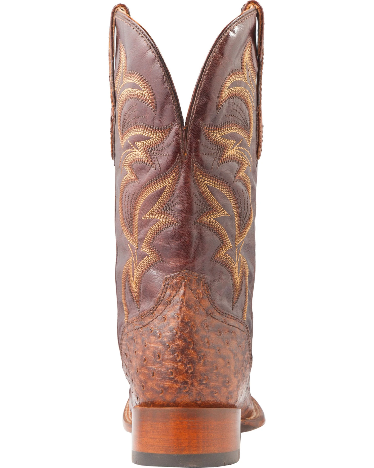 El Dorado Men's Handmade Full Quill Ostrich Stockman Boots - Broad Square Toe 7 El Dorado Men's Handmade Full Quill Ostrich Stockman Boots - Broad Square Toe - Image 7