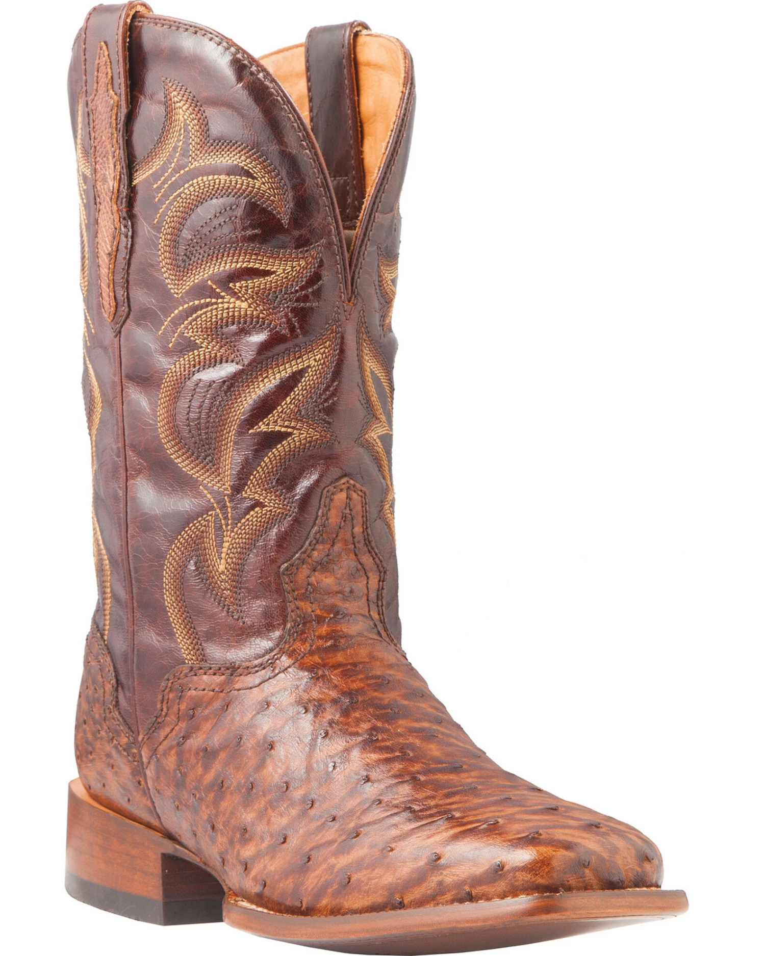 El Dorado Men's Handmade Full Quill Ostrich Stockman Boots - Broad Square Toe 1 El Dorado Men's Handmade Full Quill Ostrich Stockman Boots - Broad Square Toe