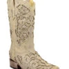 Corral Women's White Glitter & Crystals Western Boots - Square Toe