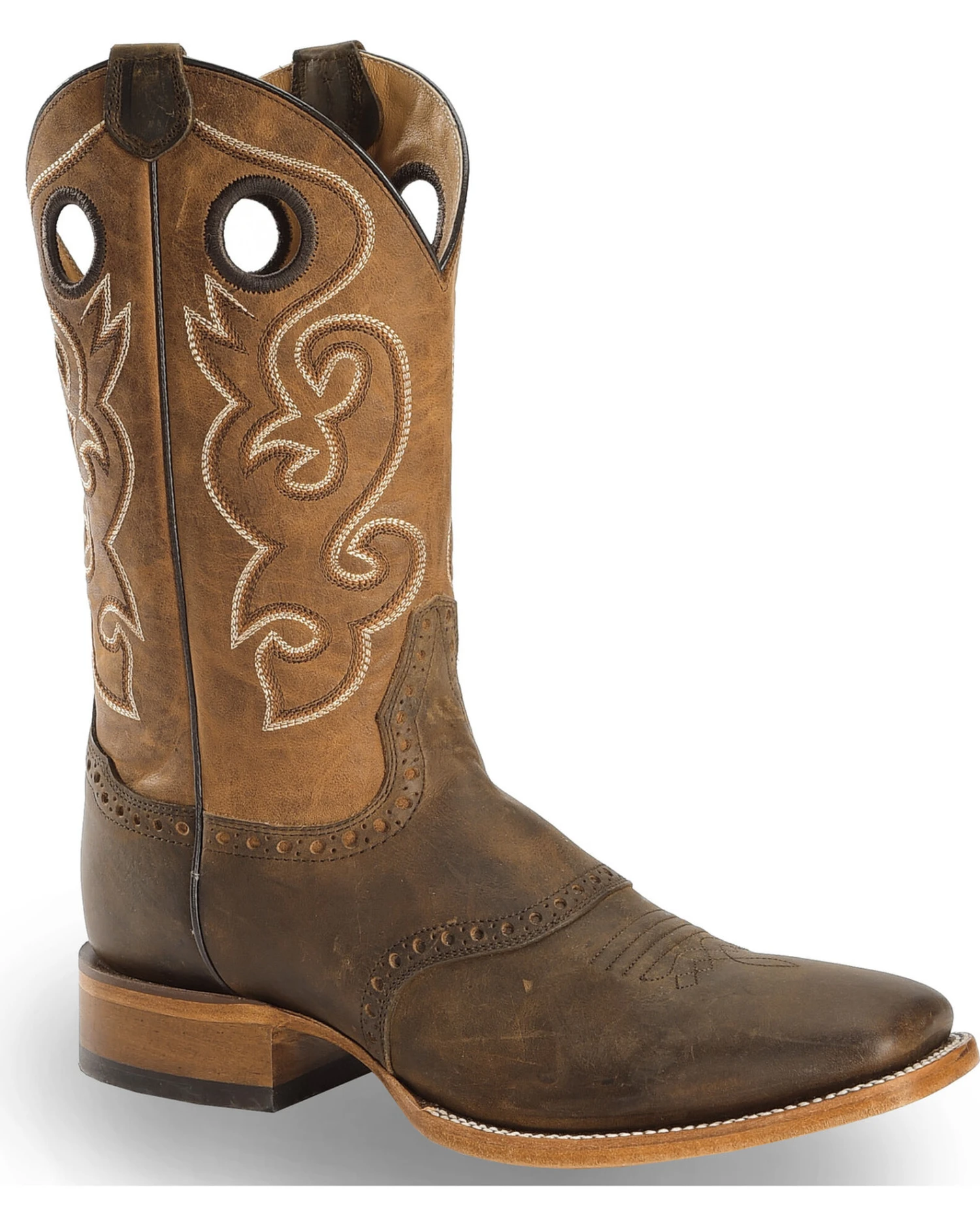 Cody James Men's Saddle Vamp Western Boots - Broad Square Toe 1 Cody James Men's Saddle Vamp Western Boots - Broad Square Toe