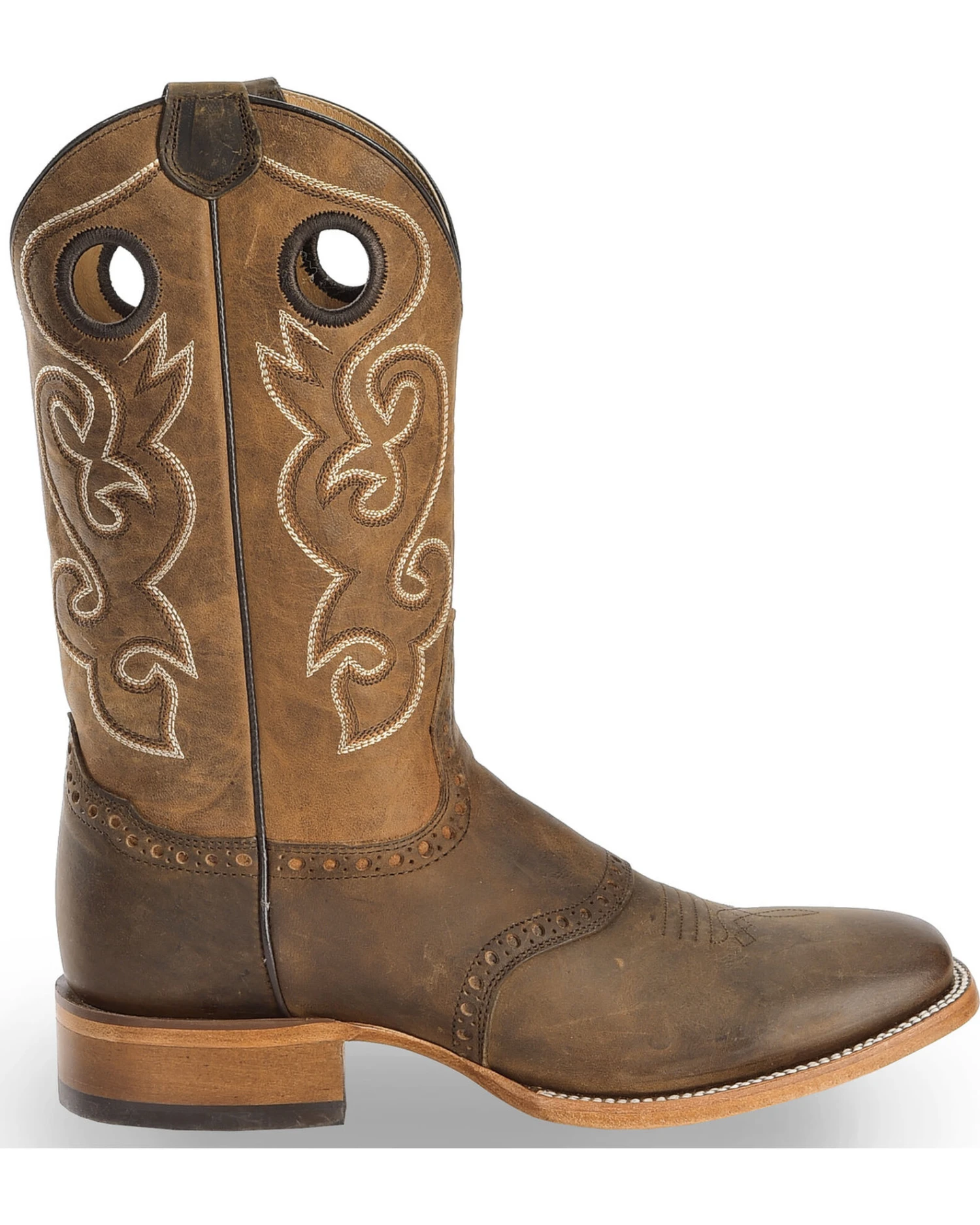 Cody James Men's Saddle Vamp Western Boots - Broad Square Toe 2 Cody James Men's Saddle Vamp Western Boots - Broad Square Toe - Image 2