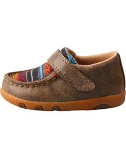 Twisted X Toddler Boys' Serape Canvas Driving Shoes - Moc Toe -Western Cowboy 2000226956 200 LT