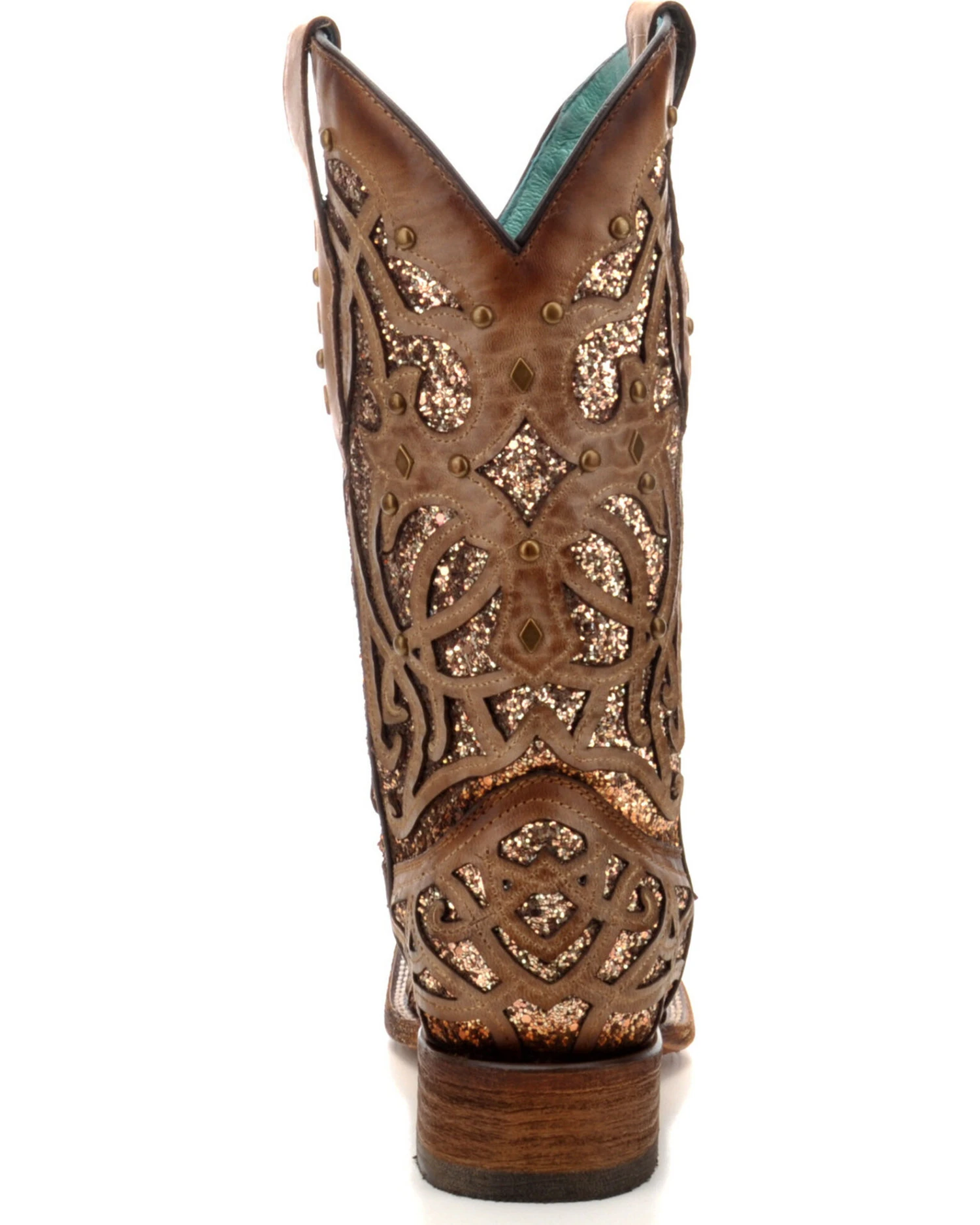 Corral Women's Orix Glitter Inlay & Studded Western Boots - Square Toe 6 Corral Women's Orix Glitter Inlay & Studded Western Boots - Square Toe - Image 6