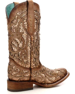 Corral Women's Orix Glitter Inlay & Studded Western Boots - Square Toe 13 Corral Women's Orix Glitter Inlay & Studded Western Boots - Square Toe -Western Cowboy 2000229513 200 D2