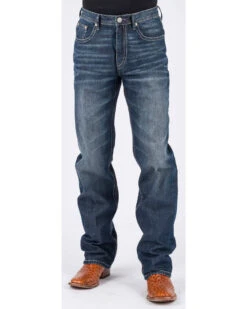 Stetson Men's 1520 Standard Fit Straight Jeans  -Western Cowboy 2000234822 400 P2
