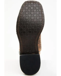 Smoky Mountain Boys' Jesse Bison Leather Print Boot - Square Toe -Western Cowboy 2000236238 200 P7