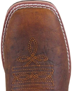 Smoky Mountain Boys' Jesse Bison Leather Print Boot - Square Toe -Western Cowboy 2000236238 200 TP