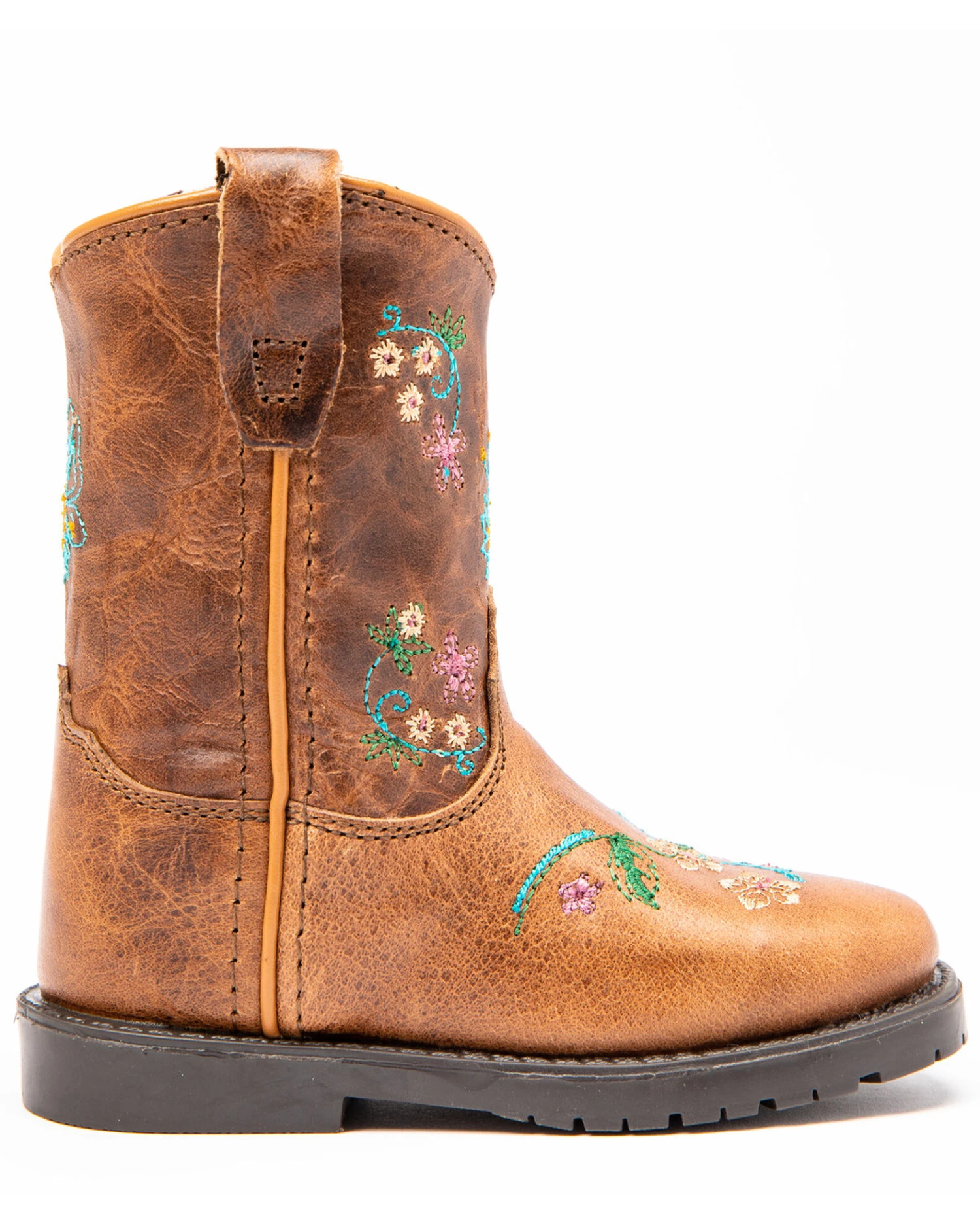 Shyanne Toddler Girls' Floral Western Boots - Square Toe 2 Shyanne Toddler Girls' Floral Western Boots - Square Toe - Image 2
