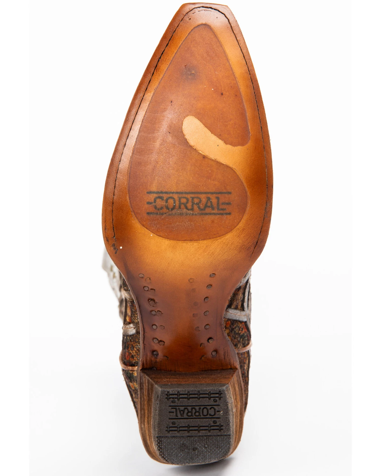 Corral Women's Taupe Inlay Western Boots - Snip Toe 7 Corral Women's Taupe Inlay Western Boots - Snip Toe - Image 7