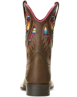 Ariat Girls' VentTEK Quickdraw Serape Western Boots - Broad Square Toe -Western Cowboy 2000258944 200 P3