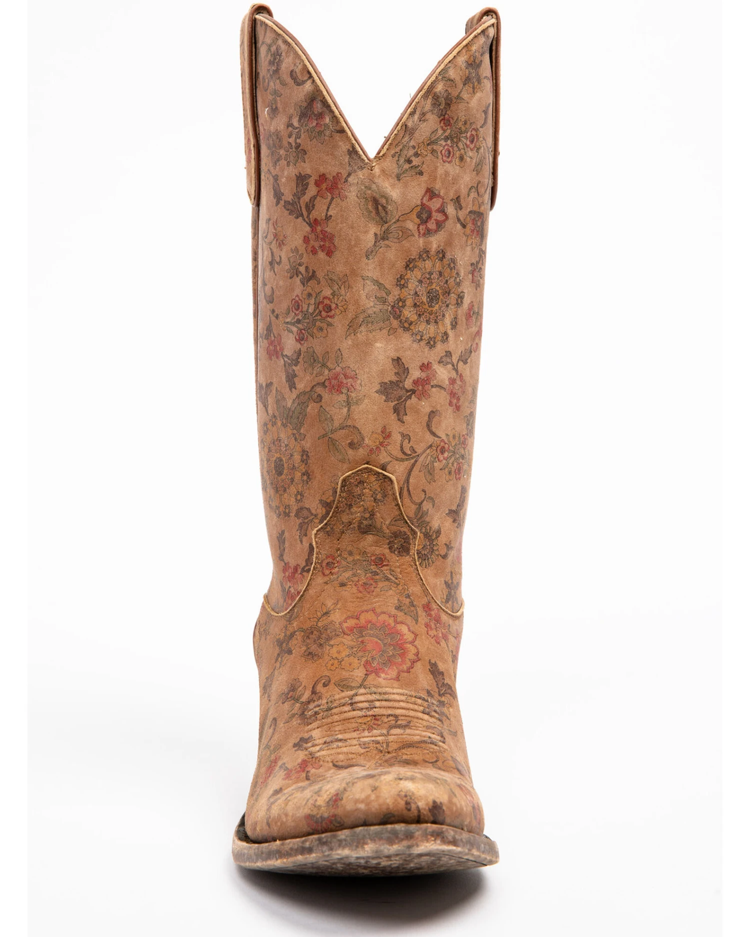 Shyanne Women's Estampada Ochre Kimono Western Boots - Round Toe 4 Shyanne Women's Estampada Ochre Kimono Western Boots - Round Toe - Image 4