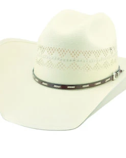 Larry Mahan Men's 10X Buckhorn Vent Straw Hat