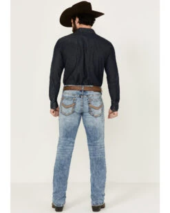Cody James Core Men's Clover Leaf Light Wash Stretch Slim Straight Jeans  -Western Cowboy 2000290856 400 P3