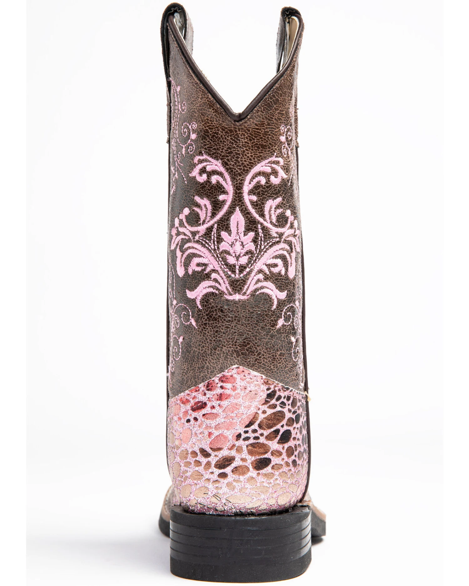 Shyanne Little Girls' Faux Leather Western Boots - Square Toe 5 Shyanne Little Girls' Faux Leather Western Boots - Square Toe - Image 5