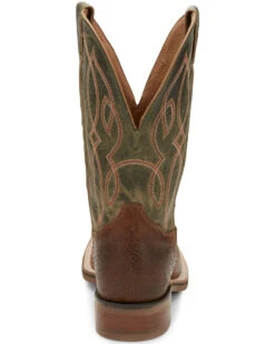 Tony Lama Men's Landgrab Brown Western Boots - Broad Square Toe -Western Cowboy 2000293428 200 P4