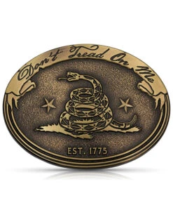 Montana Silversmiths Men's Don'e Tread On Me Gadsden Buckle