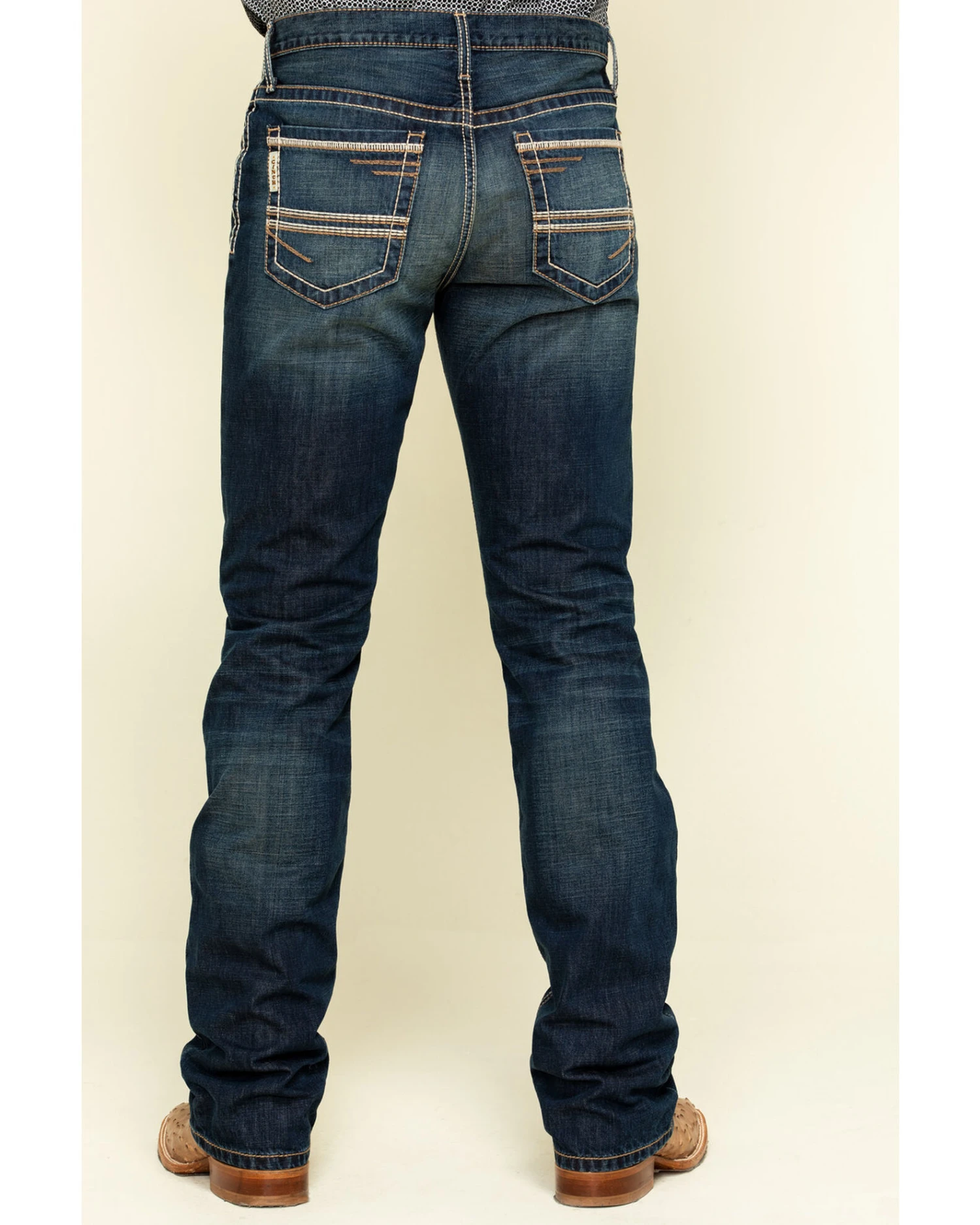 Cinch Men's Ian Rigid Dark Slim Bootcut Jeans 1 Cinch Men's Ian Rigid Dark Slim Bootcut Jeans