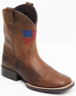Western Cowboy 36 Ariat Boys' American Pride Western Boots - Square Toe