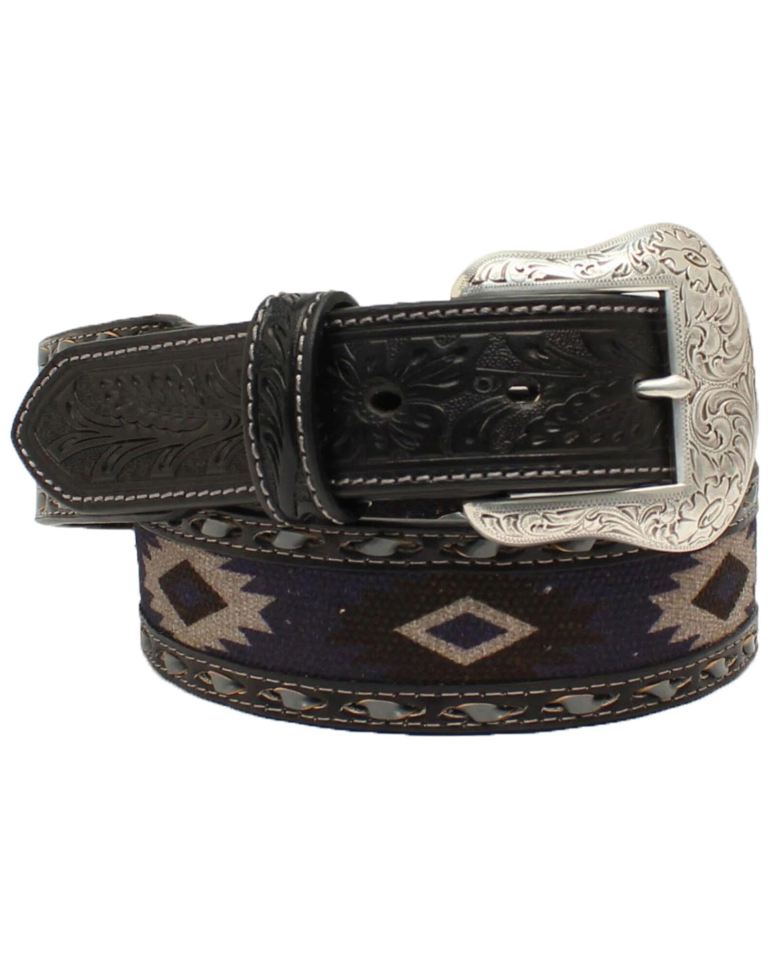 Nocona Men's Southwestern Fabric Western Belt 1 Nocona Men's Southwestern Fabric Western Belt