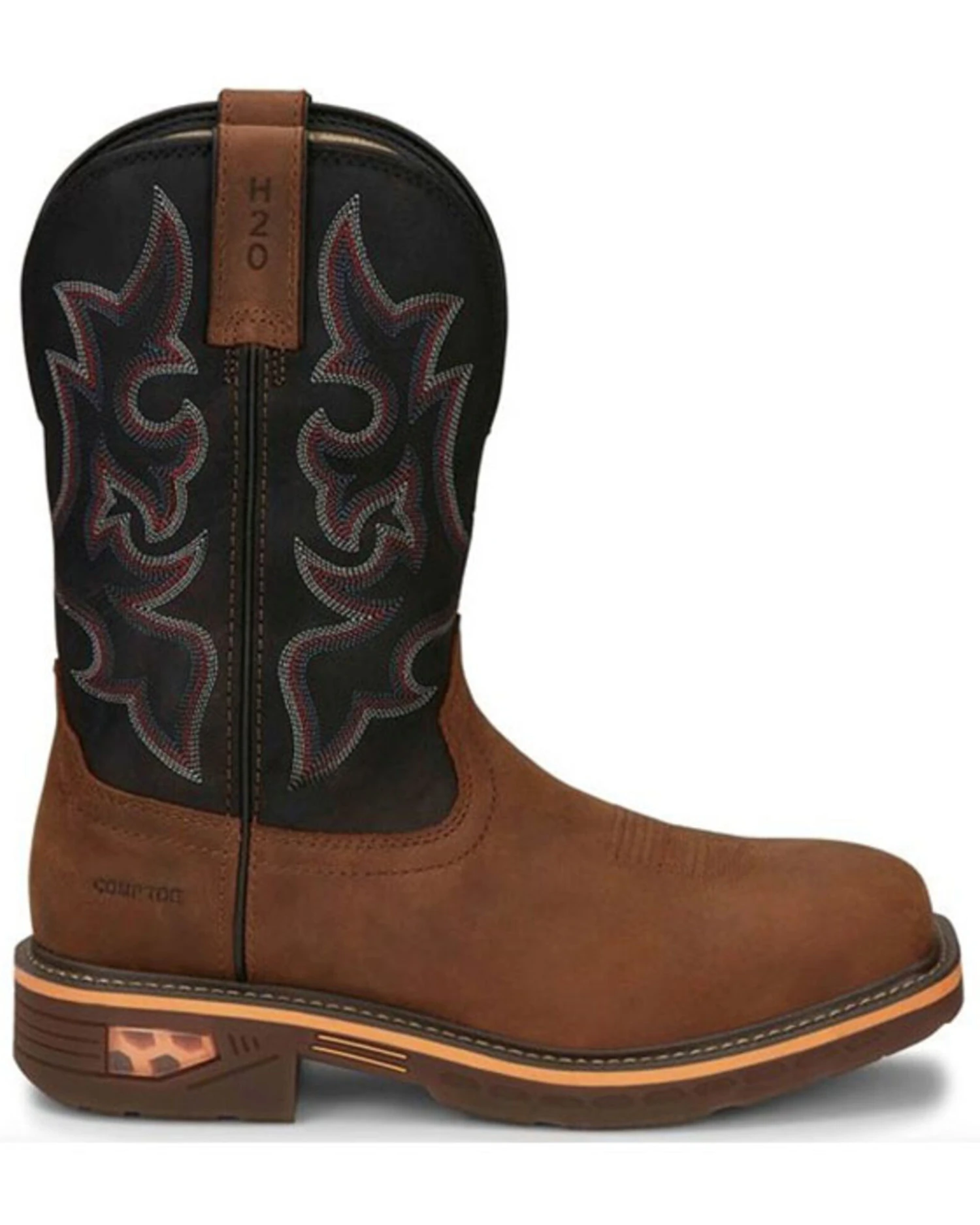 Justin Men's Resistor Western Work Boots - Composite Toe 2 Justin Men's Resistor Western Work Boots - Composite Toe - Image 2