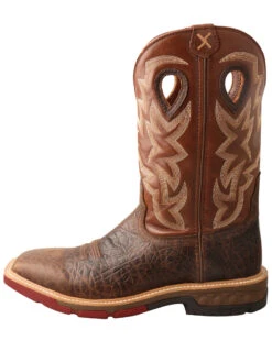 Twisted X Men's Brown Western Work Boots - Soft Toe -Western Cowboy 2000335460 200 P3