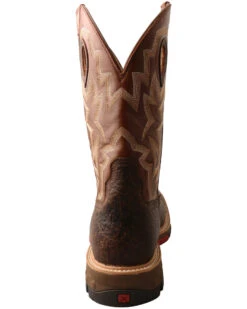 Twisted X Men's Brown Western Work Boots - Soft Toe -Western Cowboy 2000335460 200 P4